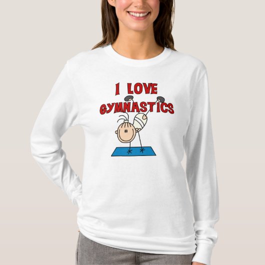 体操が好きな女の子 Tシャツ (正面)