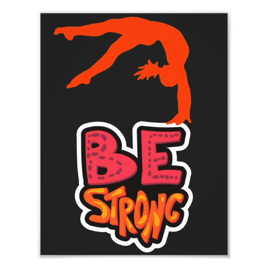 体操が強い フォトプリント            (正面)