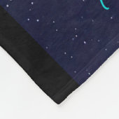 体操が月に向かう フリースブランケット (角)