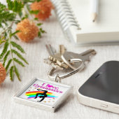 体操きらめく選手 キーホルダー (側面)