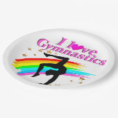 体操きらめく選手 ペーパープレート (アングル)