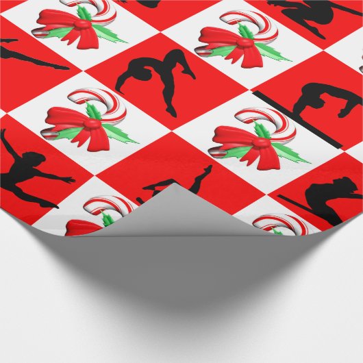 体操すてきクリスマスデザイン ラッピングペーパー (角)