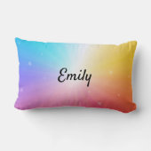 体操でこぼこバーレインボースターパーソナライズされた ランバークッション (裏面)