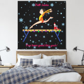 体操でサンタに今年は元気だと伝える キャンバスプリント (インサイチュ (寝室))