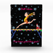 体操でサンタに今年は元気だと伝える フォトブロック (正面)