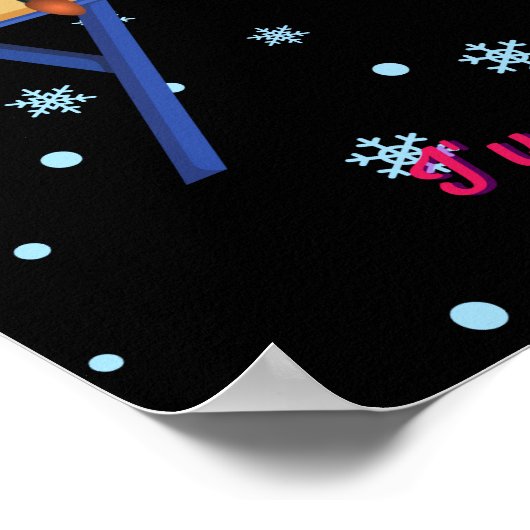 体操でサンタに今年は元気だと伝える ポスター (角)