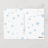 体操でサンタに今年は元気だと伝える ポストカード (裏面)