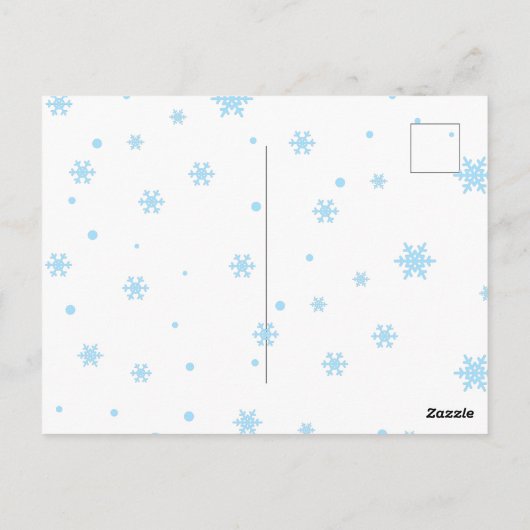 体操でサンタに今年は元気だと伝える ポストカード (裏面)