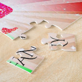 体操でパズルを点灯。 ジグソーパズル (側面)