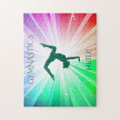 体操でパズルを点灯。 ジグソーパズル (縦)