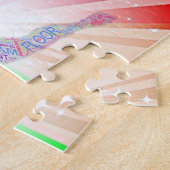 体操でパズルを点灯。 ジグソーパズル (側面)