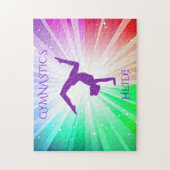 体操でパズルを点灯。 ジグソーパズル (縦)