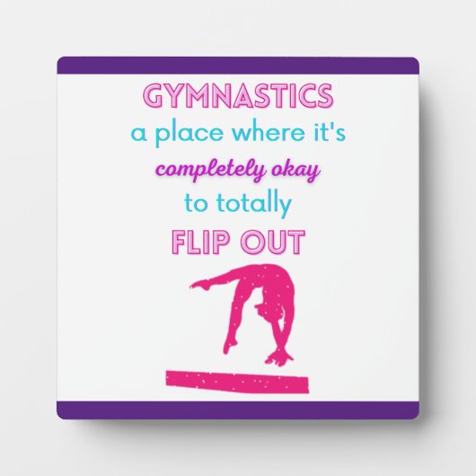 体操で裏返しでいい場所 フォトプラーク (正面)