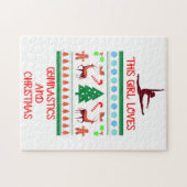 体操とクリスマスが大好き ジグソーパズル (横)