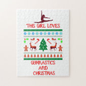 体操とクリスマスが大好き ジグソーパズル (縦)