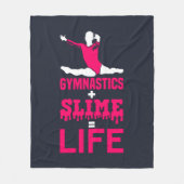 体操とスライムズライフ フリースブランケット (正面)