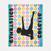 体操とドーナツ フリースブランケット (正面)