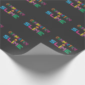 体操と粘り好きな子どもがアスレットを転がる ラッピングペーパー (角)