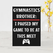 体操のお兄さん　私のゲームを一時停止してここに来る動画 カード (黄色い花)