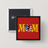 体操のお母さんボタン 缶バッジ (正面&裏面)