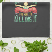 体操のお母さん キッチンタオル (折り畳み)