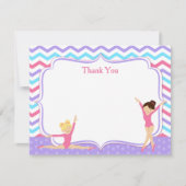 体操のお礼メモ ノートカード (正面)