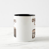 体操のコーチのギフト(おもしろいな) ツートーンマグカップ (中央)