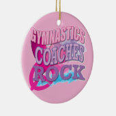 体操のコーチのギフト セラミックオーナメント (右)
