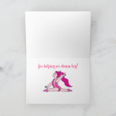 体操のコーチへの感謝 サンキューカード (内部)