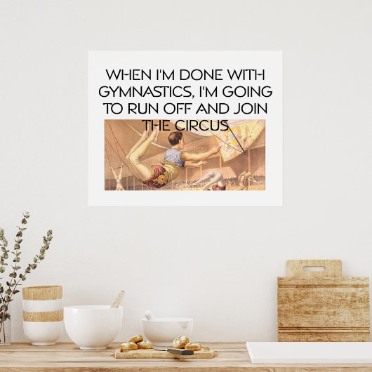 体操のトップユーモア ポスター (キッチン)