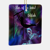 体操のバタフライバーパーソナライズされた セラミックオーナメント (右)