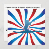 体操のバースデーパーティ招待状 招待状 (正面/裏面)