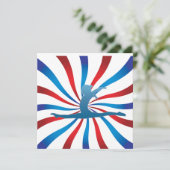 体操のバースデーパーティ招待状 招待状 (スタンド正面)