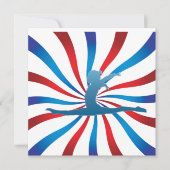 体操のバースデーパーティ招待状 招待状 (正面)