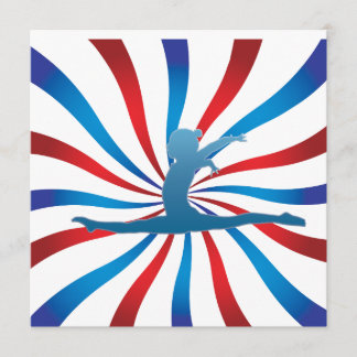 体操のバースデーパーティ招待状 招待状