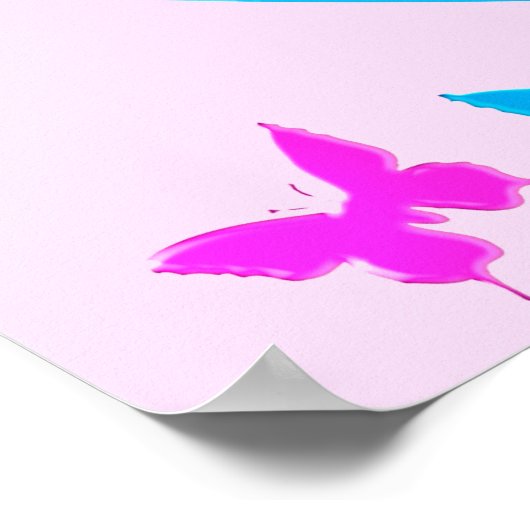 体操のポスターが大好パーソナライズされたき ポスター (角)