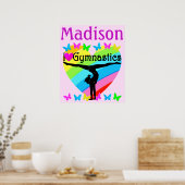 体操のポスターが大好パーソナライズされたき ポスター (キッチン)