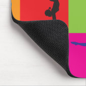 体操のポップアート マウスパッド (コーナー)