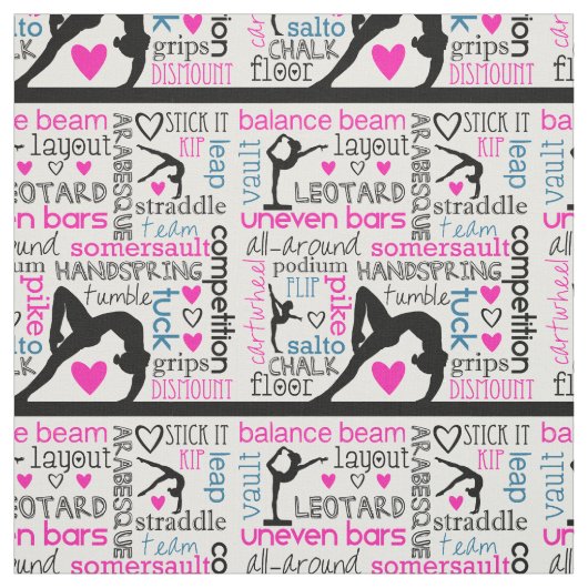 体操の三色の専門用語の単語 ファブリック (見本)