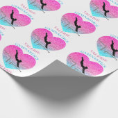 体操の不均一なバー ラッピングペーパー (角)