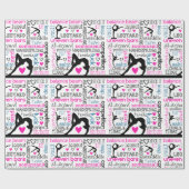 体操の単語の包装紙 ラッピングペーパー (フラット)