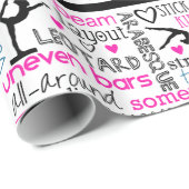 体操の単語の包装紙 ラッピングペーパー (ロールコーナー)