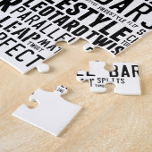 体操の単語の雲のタンブリング ジグソーパズル (側面)