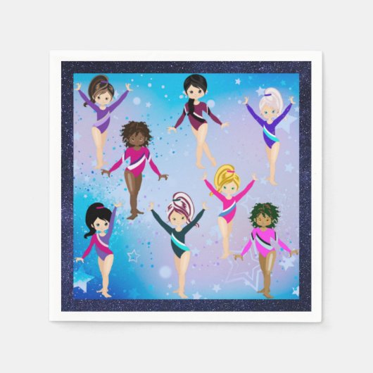 体操の友達：この体操選手は私に似ている スタンダードカクテルナプキン (正面)