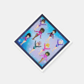 体操の友達：この体操選手は私に似ている スタンダードカクテルナプキン (角)