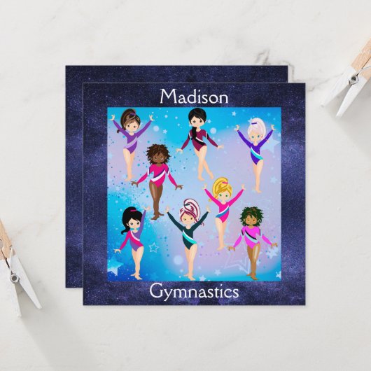 体操の友達：これらの体操選手は私たちに似ている カード (正面/裏面インサイチュ)