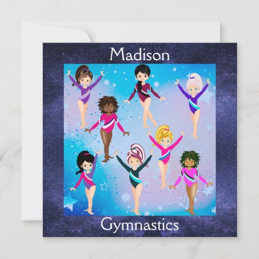 体操の友達:これらの体操選手は私たちに似ている カード (正面)
