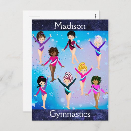 体操の友達:これらの体操選手は私たちに似ている シーズンポストカード (正面/裏面)