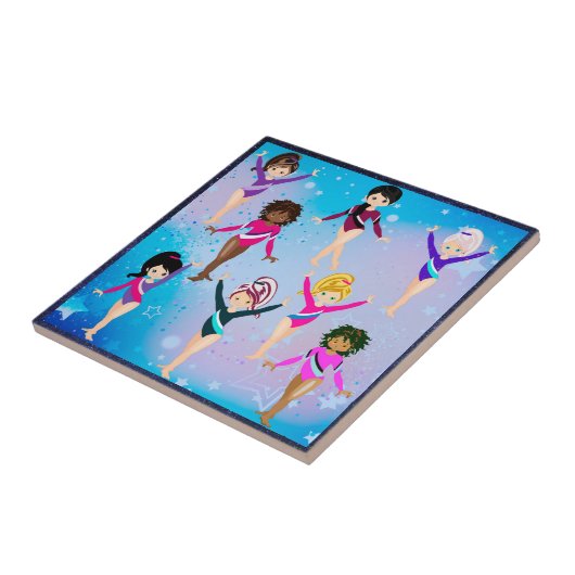 体操の友達：これらの体操選手は私たちに似ている タイル (側面)