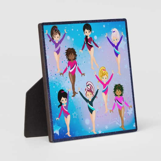 体操の友達：これらの体操選手は私たちに似ている フォトプラーク (正面)